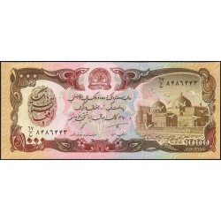 Afghanistan - Pick 61c - 1'000 afghanis - Série 67 - 1991 - Etat : NEUF