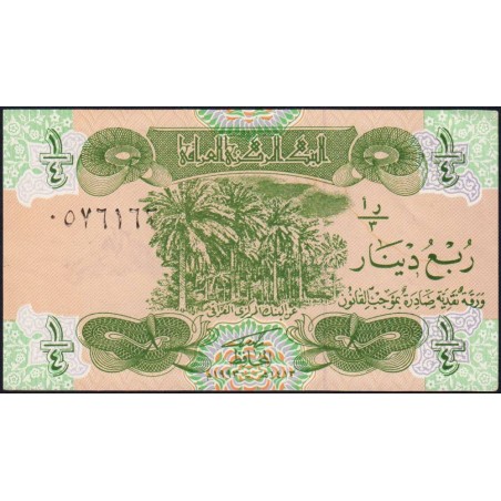 Irak - Pick 77 - 1/4 dinar - Série 3 - 1993 - Etat : NEUF