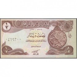 Irak - Pick 78a - 1/2 dinar - Série 28 - 1993 - Etat : NEUF