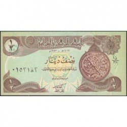 Irak - Pick 78a - 1/2 dinar - Série 38 - 1993 - Etat : NEUF