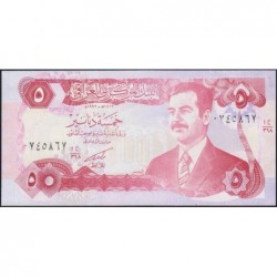 Irak - Pick 80c - 5 dinars - Série 368 - 1992 - Etat : SPL+