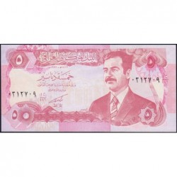 Irak - Pick 80c - 5 dinars - Série 446 - 1992 - Etat : SUP+