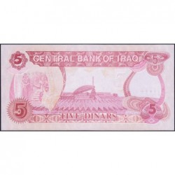 Irak - Pick 80c - 5 dinars - Série 487 - 1992 - Etat : NEUF