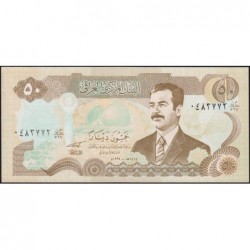 Irak - Pick 83 - 50 dinars - Série 527 - 1992 - Etat : SPL+