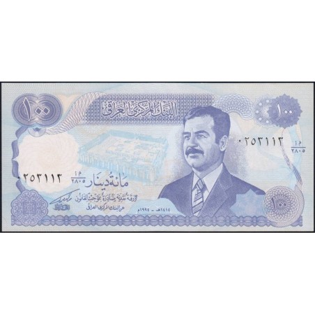 Irak - Pick 84a_1 - 100 dinars - Série 2805 - 1994 - Etat : NEUF