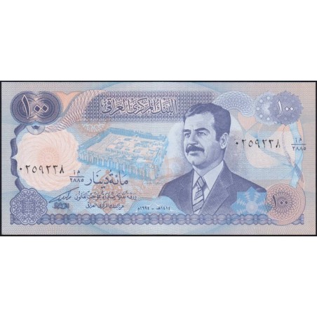 Irak - Pick 84a_1 - 100 dinars - Série 2885 - 1994 - Etat : NEUF