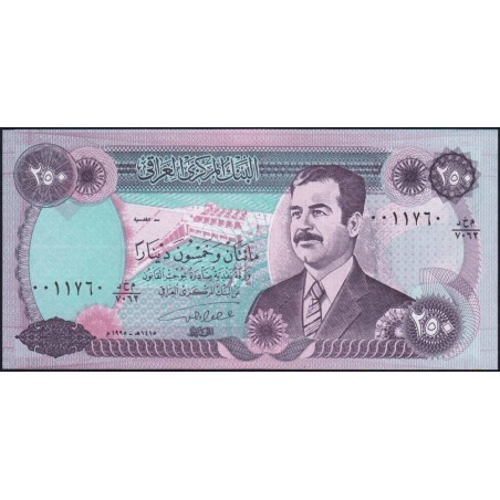Irak - Pick 85b - 250 dinars - Série 7062 - 1995 - Etat : NEUF