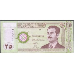 Irak - Pick 86 - 25 dinars - Série 0013 - 2001 - Etat : NEUF