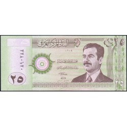 Irak - Pick 86 - 25 dinars - Série 0104 - 2001 - Etat : NEUF