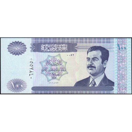 Irak - Pick 87 - 100 dinars - Série 0052 - 2002 - Etat : NEUF