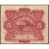 Congo Belge - Pick 13 - 5 francs - Série B - 10/06/1942 - Etat : TB+
