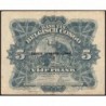 Congo Belge - Pick 13Aa - 5 francs - Série K - Troisième émission - 10/01/1943 - Etat : TTB+