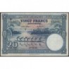 Congo Belge - Pick 15E - 20 francs - Série X - 10/04/1946 - Etat : TTB