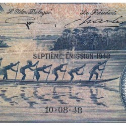 Congo Belge - Pick 15F - 20 francs - Série AJ - 10/08/1948 - Etat : TTB