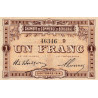 Bergerac - Pirot 24-15 variété - 1 franc - Série D - 05/10/1914 - Etat : SPL-