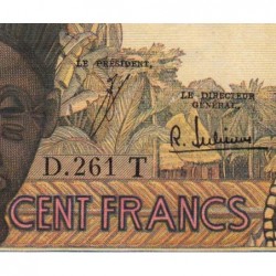 Togo - Pick 801Tf - 100 francs - Série D.261 - Sans date (1965) - Etat : SUP+