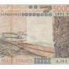 Togo - Pick 808Tk - 5'000 francs - Série A.013 - 1991 - Etat : TB