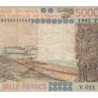 Togo - Pick 808Tl - 5'000 francs - Série V.013 - 1992 - Etat : TB-