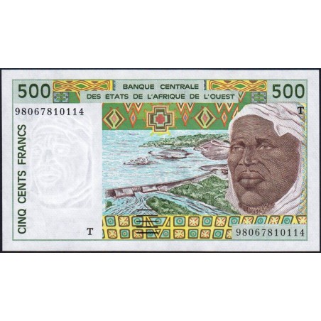 Togo - Pick 810Ti - 500 francs - 1998 - Etat : SPL