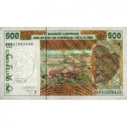 Togo - Pick 810Tk - 500 francs - 2000 - Etat : TTB