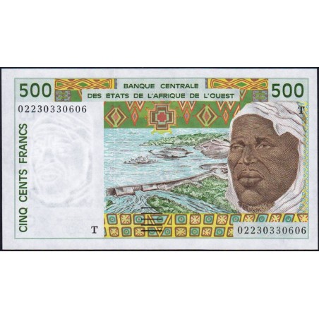 Togo - Pick 810Tm - 500 francs - 2002 - Etat : NEUF