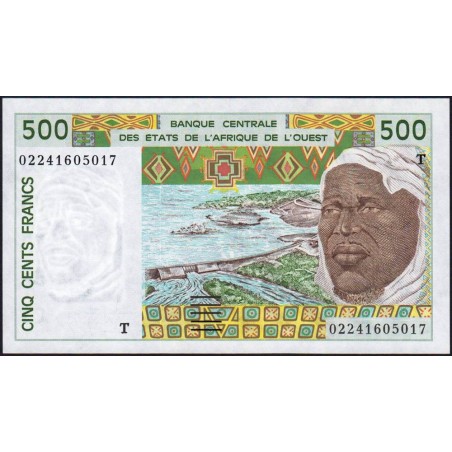 Togo - Pick 810Tm - 500 francs - 2002 - Etat : NEUF