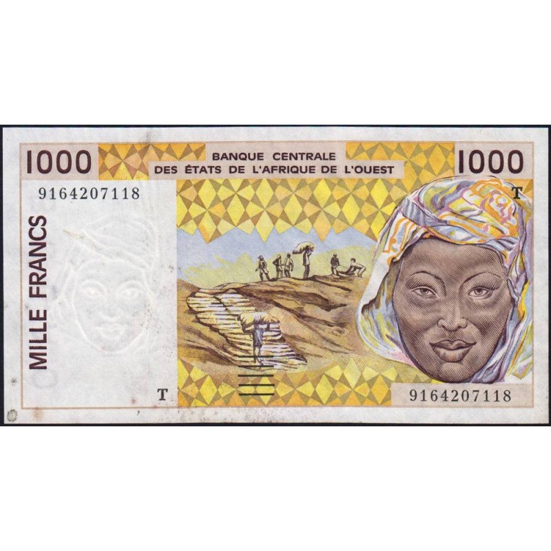 Togo - Pick 811Ta - 1'000 francs - 1991 - Etat : TTB