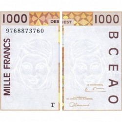 Togo - Pick 811Tg - 1'000 francs - 1997 - Etat : NEUF