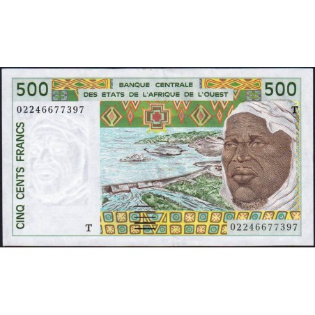 Togo - Pick 810Tm - 500 francs - 2002 - Etat : SUP