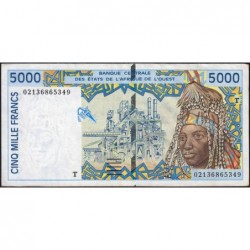 Togo - Pick 813Tk - 5'000 francs - 2002 - Etat : TTB