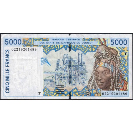 Togo - Pick 813Tk - 5'000 francs - 2002 - Etat : TB+