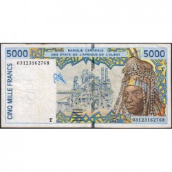 Togo - Pick 813Tl - 5'000 francs - 2003 - Etat : TB