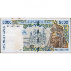 Togo - Pick 813Tl - 5'000 francs - 2003 - Etat : TTB+