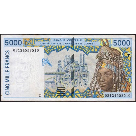 Togo - Pick 813Tl - 5'000 francs - 2003 - Etat : SUP