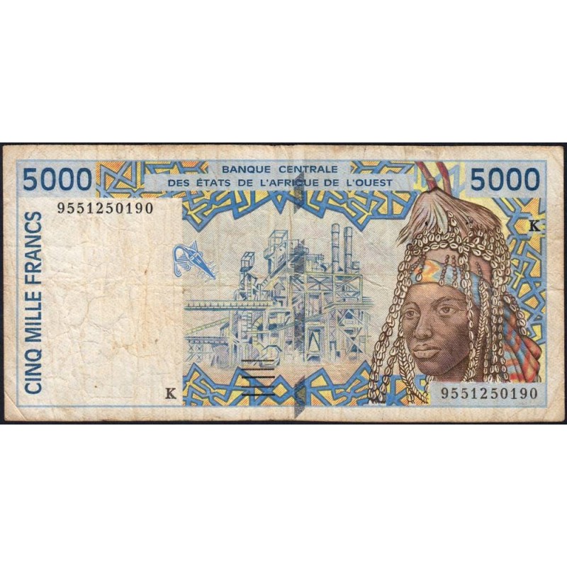 Sénégal - Pick 713Kd - 5'000 francs - 1995 - Etat : TB-