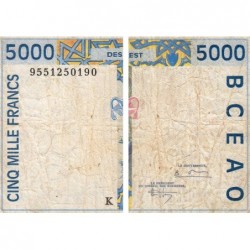 Sénégal - Pick 713Kd - 5'000 francs - 1995 - Etat : TB-