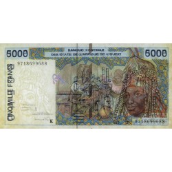 Sénégal - Pick 713Kf - 5'000 francs - 1997 - Etat : TTB