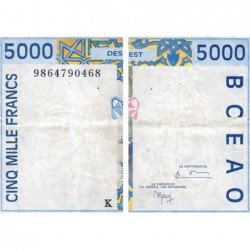 Sénégal - Pick 713Kh - 5'000 francs - 1998 - Etat : TTB