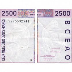 Sénégal - Pick 712Ka - 2'500 francs - 1992 - Etat : TTB