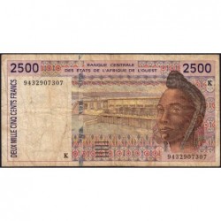 Sénégal - Pick 712Kc - 2'500 francs - 1994 - Etat : B