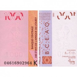 Sénégal - Pick 715Kb - 1'000 francs - 2004 - Etat : NEUF