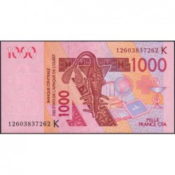Sénégal - Pick 715Kk - 1'000 francs - 2012 - Etat : NEUF