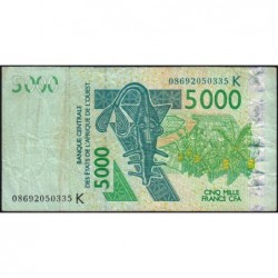 Sénégal - Pick 717Kf - 5'000 francs - 2008 - Etat : TB