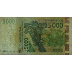 Sénégal - Pick 717Kf - 5'000 francs - 2008 - Etat : TB