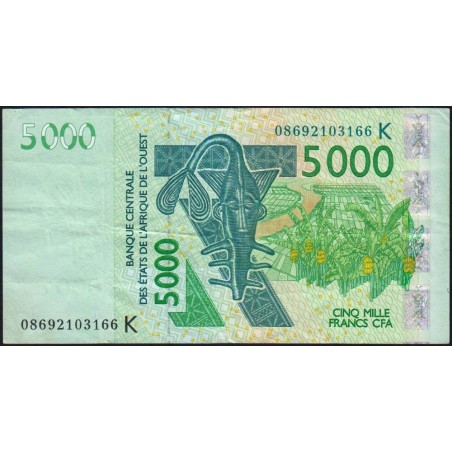 Sénégal - Pick 717Kf - 5'000 francs - 2008 - Etat : TTB