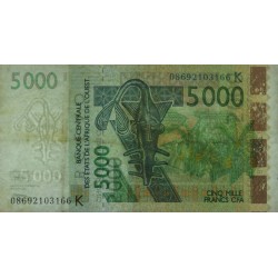 Sénégal - Pick 717Kf - 5'000 francs - 2008 - Etat : TTB