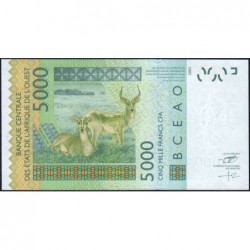Sénégal - Pick 717Kj - 5'000 francs - 2011 - Etat : NEUF