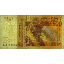 Togo - Pick 819Tc - 500 francs - 2014 - Etat : NEUF