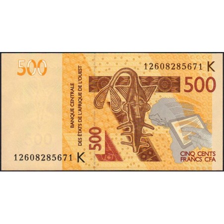 Sénégal - Pick 719Ka - 500 francs - 2012 - Etat : NEUF