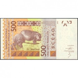 Sénégal - Pick 719Ka - 500 francs - 2012 - Etat : NEUF